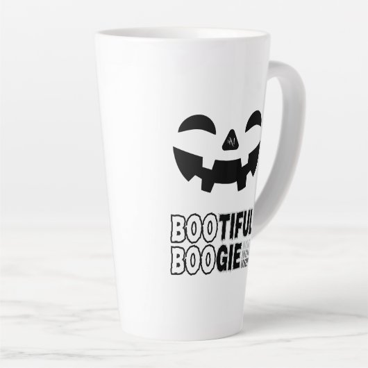 Latte Mug 17oz : HALLOWEEN Face Latte Mok (Rechterhoek)