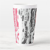 Latte Mug – Abstract Land Latte Mok (Voorkant)