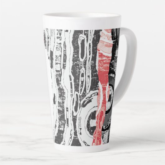 Latte Mug – Abstract Land Mok (Rechterhoek)