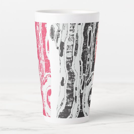 Latte Mug – Abstract Land Mok (Voorkant)