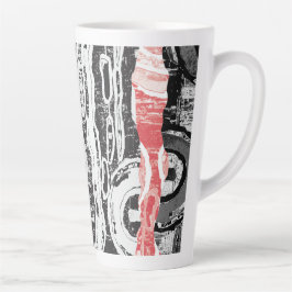 Latte Mug – Abstract Land Mok