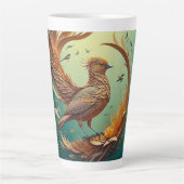Latte Mug (Brown Bird) Mok (Voorkant)