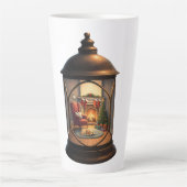 Latte Mug-Christmas Lantern Latte Mok (Voorkant)