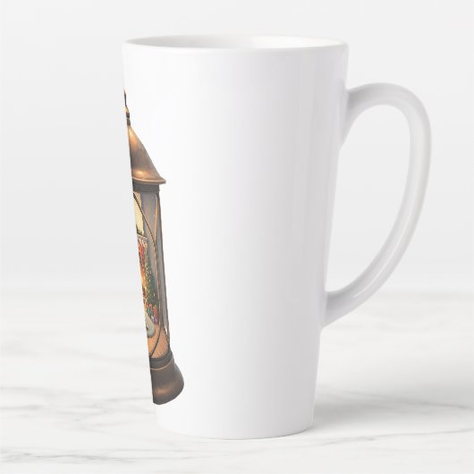 Latte Mug-Christmas Lantern Latte Mok (Rechts)
