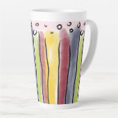 Latte mug colorfull stripes mok (Rechterhoek)