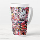 Latte Mug – Fragmented Pulse Latte Mok (Rechterhoek)