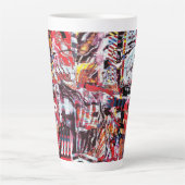Latte Mug – Fragmented Pulse Latte Mok (Voorkant)