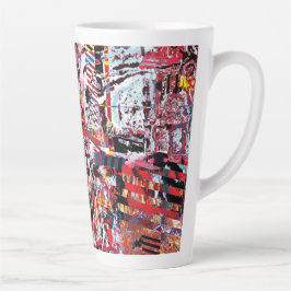 Latte Mug – Fragmented Pulse Latte Mok