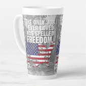 Latte Mug – Freedom Job Latte Mok (Linkerhoek)