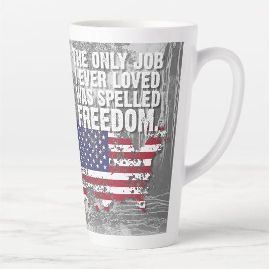 Latte Mug – Freedom Job Latte Mok (Rechts)