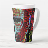 Latte Mug - Frequency Serpent Abstract Energy Mok (Rechterhoek)
