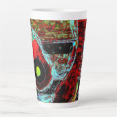 Latte Mug - Frequency Serpent Abstract Energy Mok (Voorkant)