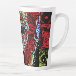 Latte Mug - Frequency Serpent Abstract Energy Mok