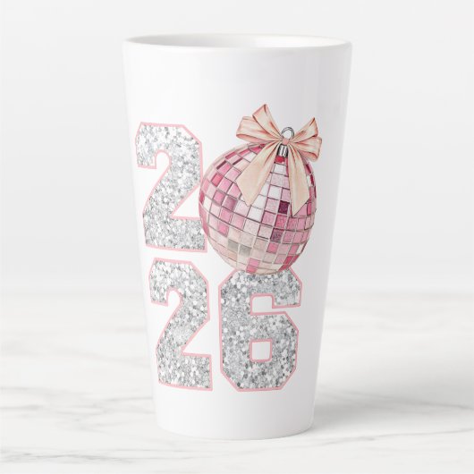 Latte Mug-Happy New Year 2026 Latte Mok (Voorkant)