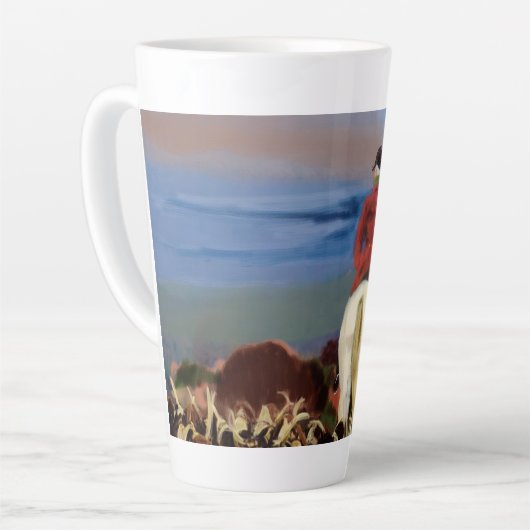 Latte mug Horse and hounds Latte Mok (Linkerhoek)