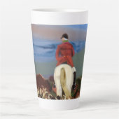 Latte mug Horse and hounds Latte Mok (Voorkant)