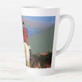 Latte mug Horse and hounds Mok