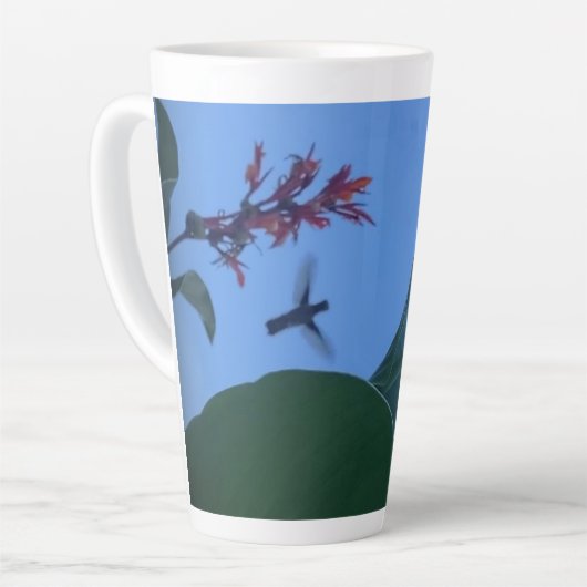 Latte Mug - Hummingbird in Flight  Mok (Linkerhoek)
