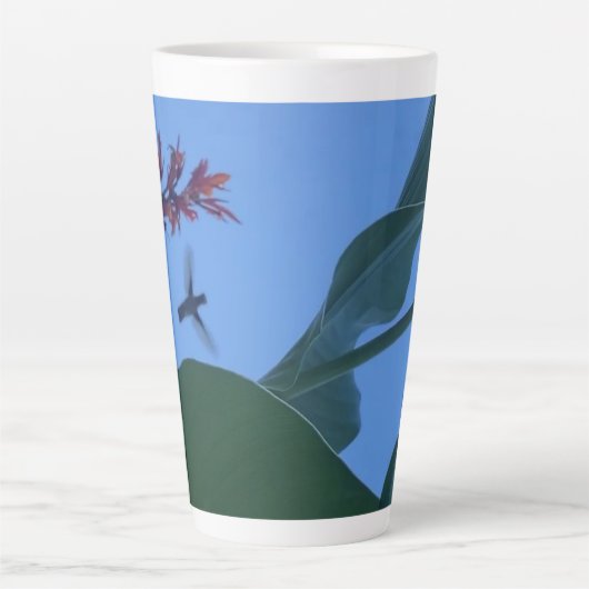 Latte Mug - Hummingbird in Flight Mok (Voorkant)