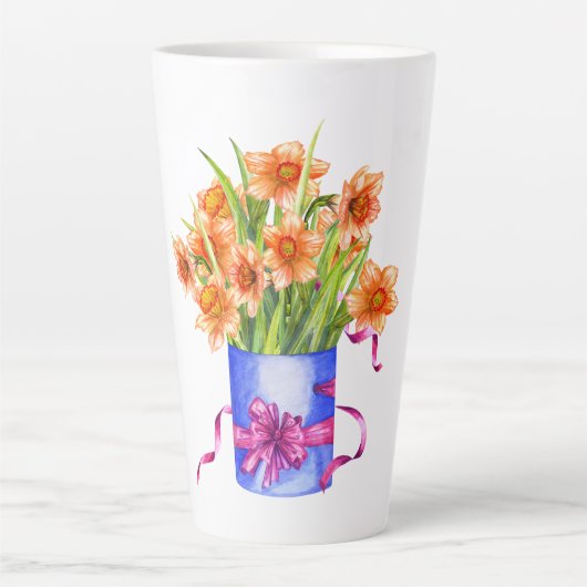 Latte Mug,Large Latte Mug, Latte Mok (Voorkant)