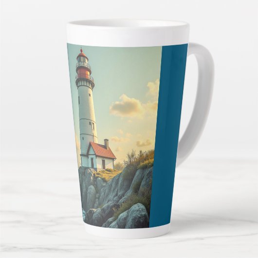 Latte Mug (Lighthouse) Mok (Rechterhoek)