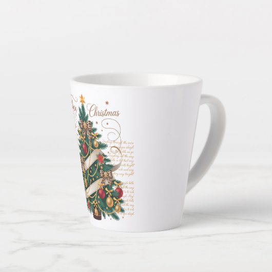 Latte Mug-Merry Christmas Latte Mug Mok (Rechterhoek)