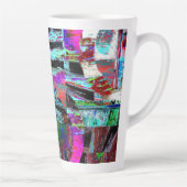 Latte Mug – Neon Pulse Mok (Rechts)