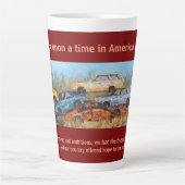 Latte Mug: Once Upon A Time iin America, burgundy Mok (Voorkant)