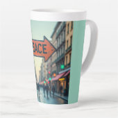 Latte Mug (Peace Sign) Mok (Rechterhoek)