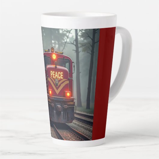 Latte Mug (Peace Train) Mok (Rechterhoek)