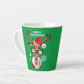 Latte Mug Reindeer Christmas Mok (Linkerhoek)