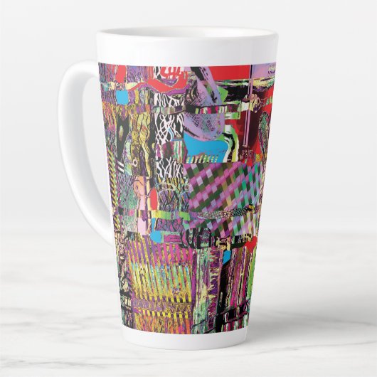 Latte Mug – Urban Fractals Latte Mok (Linkerhoek)