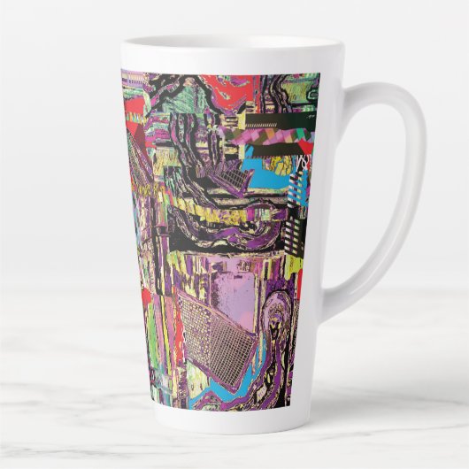 Latte Mug – Urban Fractals Mok (Rechts)
