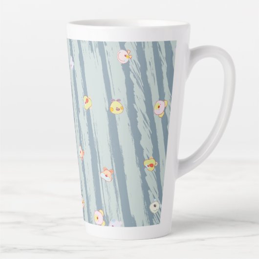 Latte Mug – Whimsy Faces Mok (Rechts)