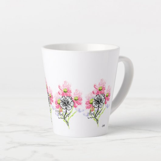 Latte Mug : Wild Flowers Latte Mok (Rechterhoek)