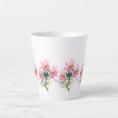 Latte Mug : Wild Flowers  Latte Mok (Voorkant)
