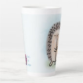 Latte Mug with Hedgehog Playing Clarinet Mok (Voorkant)