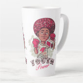 Latte Mug – YOUTH Power Afro & Boombox Urban Mok (Rechterhoek)
