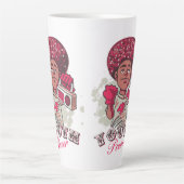 Latte Mug – YOUTH Power Afro & Boombox Urban Mok (Voorkant)