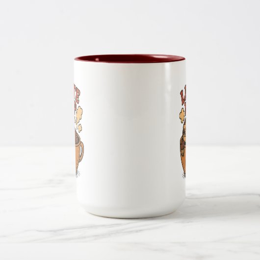 Latte Nap koffie Tweekleurige Koffiemok (Center)