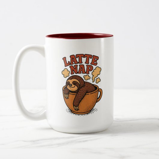 Latte Nap koffie Tweekleurige Koffiemok (Links)