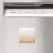 Latte Ombre Modern Clean Dirty Dishwasher Magnet (Insitu (Vaatwasser))