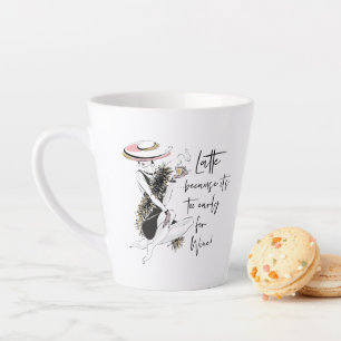 LATTE omdat het te vroeg is voor wijn Mok