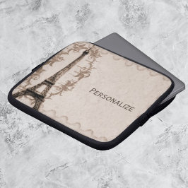 Latte Paris Grunge-laptophoes Laptop Sleeve