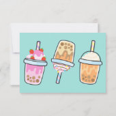 Latte pret fun bobba-thee verjaardag bedankkaart (Achterkant)