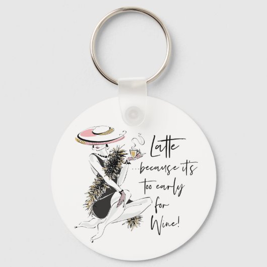 Latte Sleutelhanger (Achterkant)