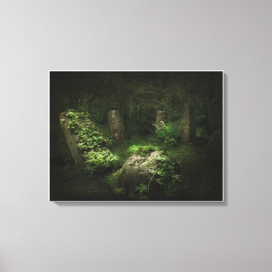 Latte Stones omver van Tasa Jinapsan Way Canvas Afdruk (Voorkant)