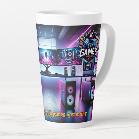 Latte Tasse Latte Mok (Rechterhoek)