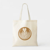 Latte Tulip Canvas tas (Achterkant)