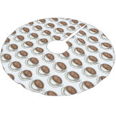 Latte WA Washington Coffee Cup Kerstboom Rok (Gekanteld)